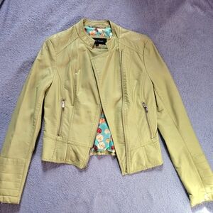 Lime Green Leather Jacket
